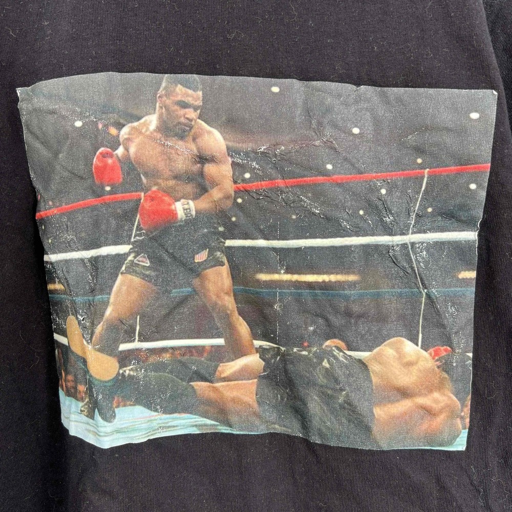 Mike Tyson‎ Vintage Bayside Black Boxing Graphic Tee Large